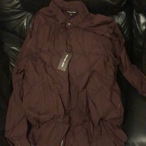 Michael Kors Chocolate button down shirt